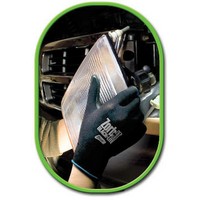 SHOWA Best Glove 4540-08 SHOWA Best Glove Medium Zorb-IT Blacklite Flat Dipped Sponge Nitrile Gloves With Nylon Liner